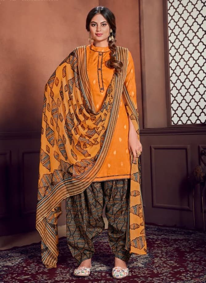 Alok suit Designer daily wear Printed Patiyala and Duptta Suite Collections